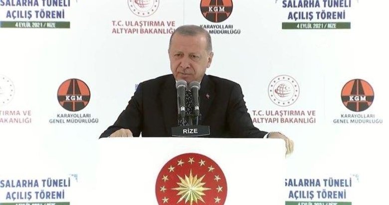 Başkan Erdoğan’dan Rize’deki açılışta çarpıcı mesajlar