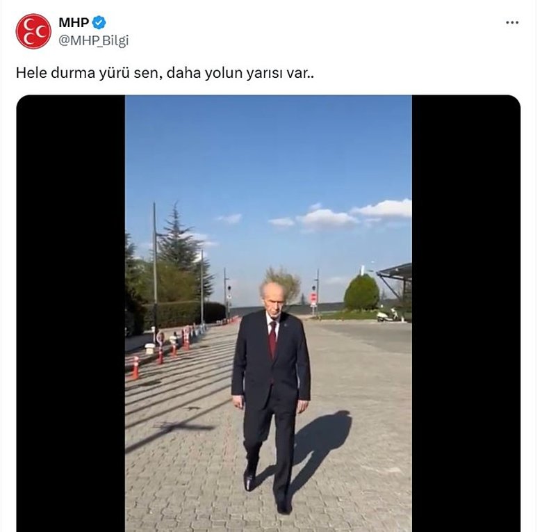 MHP’den dikkat çeken Bahçeli paylaşımı