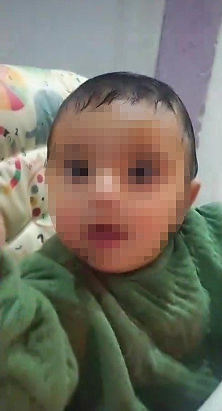 7 aylık bebeğe darp dehşeti