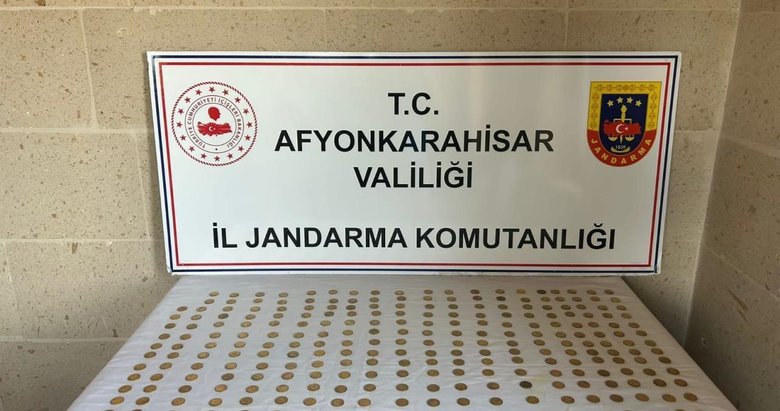 Afyonkarahisar’da 299 sikke ele geçirildi