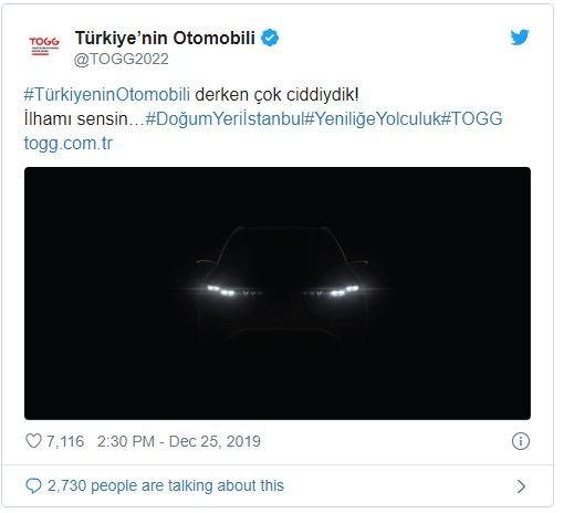 Yerli otomobilden yeni kare!