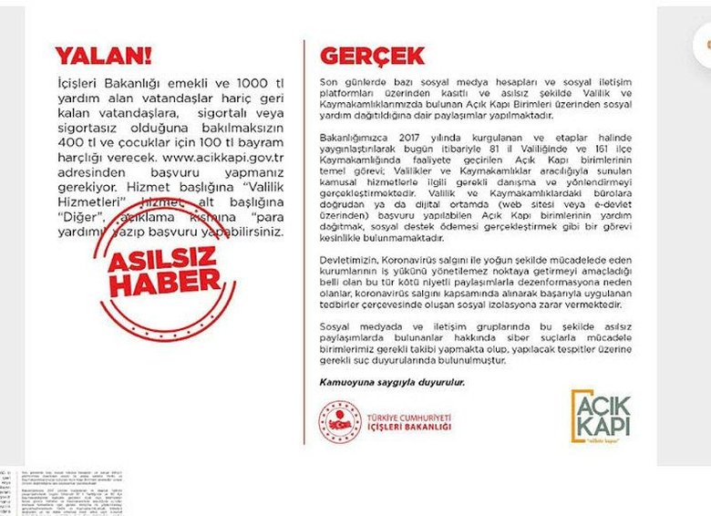 Izmir Valiligi Nden Sosyal Yardim Uyarisi O Haberlere Yalanlama