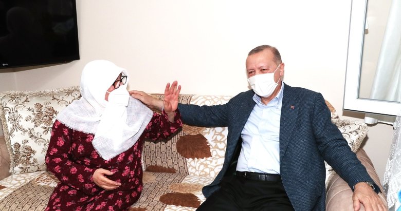 Başkan Erdoğan’dan Mahruze Keleş’e sürpriz ziyaret