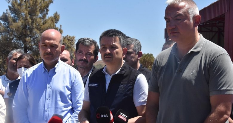 Orman yangınlarında son durum! Bakanlardan canlı yayında açıklama