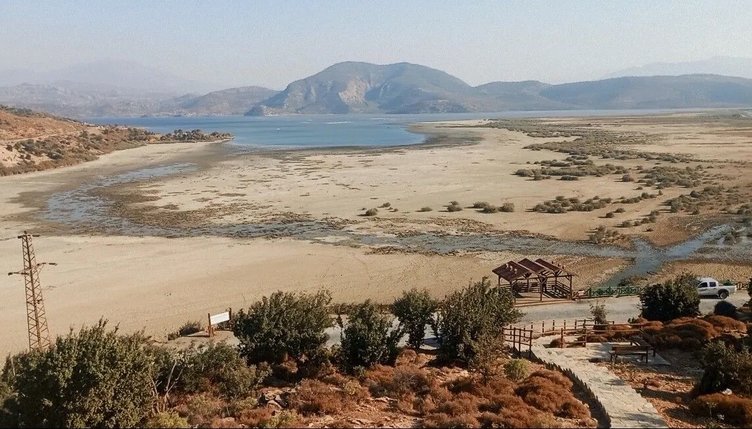 Muğla ve çevresindeki yağışlar Bafa Gölü’ne yaradı