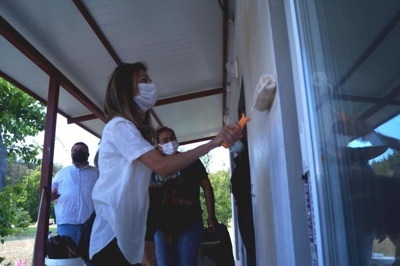 Evleri yangında kül olmuştu, yeni evlerine kavuşmaya az kaldı