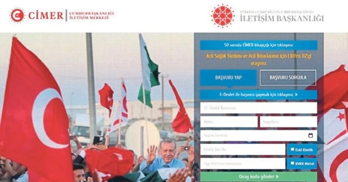 CİMER’e Gazze’ye barış için gitmek istiyorum başvurusu