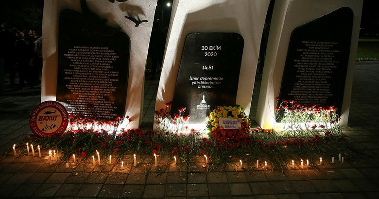 İzmir depreminde hayatını kaybedenler anıldı