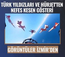 Türk Yıldızları ve HÜRJET’ten İzmir’de nefes kesen gösteri