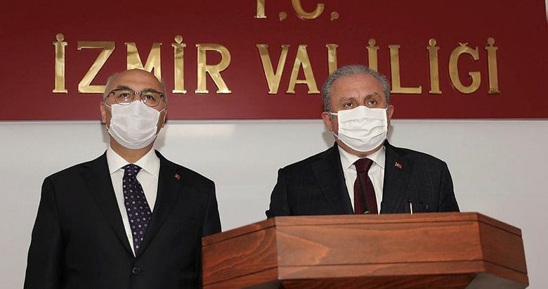 TBMM Başkanı Şentop İzmir’de konuştu: Bir karış toprağımızda, bir damla suyumuzda gözü olanın gözünü çıkarırız