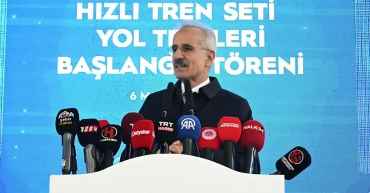 Milli Elektrikli Hızlı Tren dinamik fren testlerinde 225 km/s hıza ulaştı