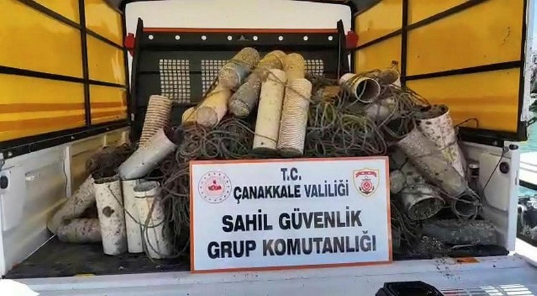 canakkale de kacak ahtapot avciligina