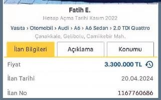 Sahibinden satılık makam aracı