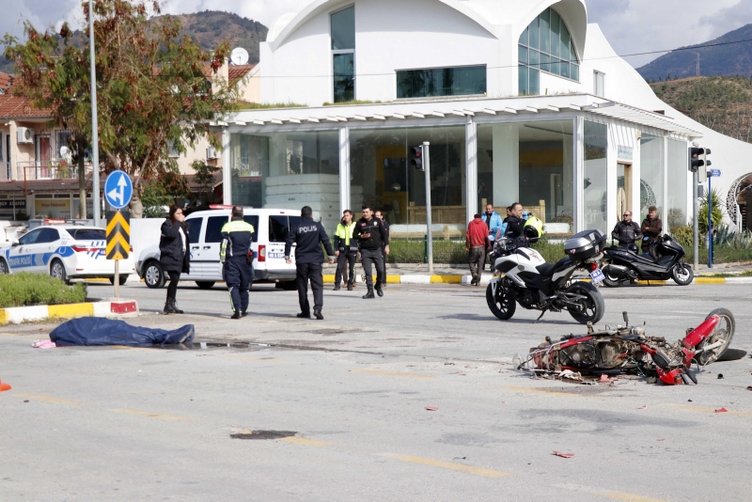 Muğla’da otomobille çarpışan motosiklet sürücüsü öldü