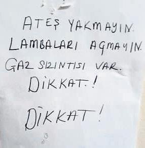 Gaz kaçağından intihar çıktı
