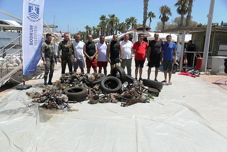 Hepsi Bodrum’da denizin altından çıktı! Görenler inanamadı