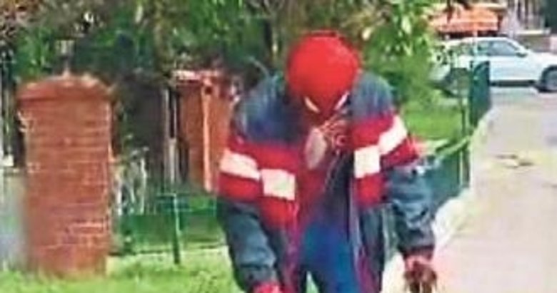 Yerli örümcek adam can dostları unutmadı