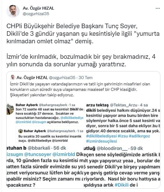 İzmir Dikili’de 36 saatlik su kesintisi! Vatandaşlar kuyruğa girdi