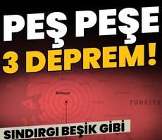Balıkesir Sındırgı’da art arda 3 deprem!