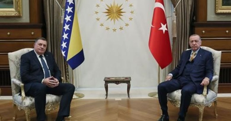 Başkan Erdoğan Bosna Hersek Devlet Başkanlığı Konseyi Üyesi Dodik’i kabul etti