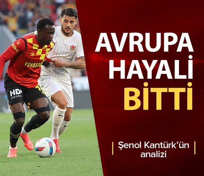 Avrupa hayali bitti!