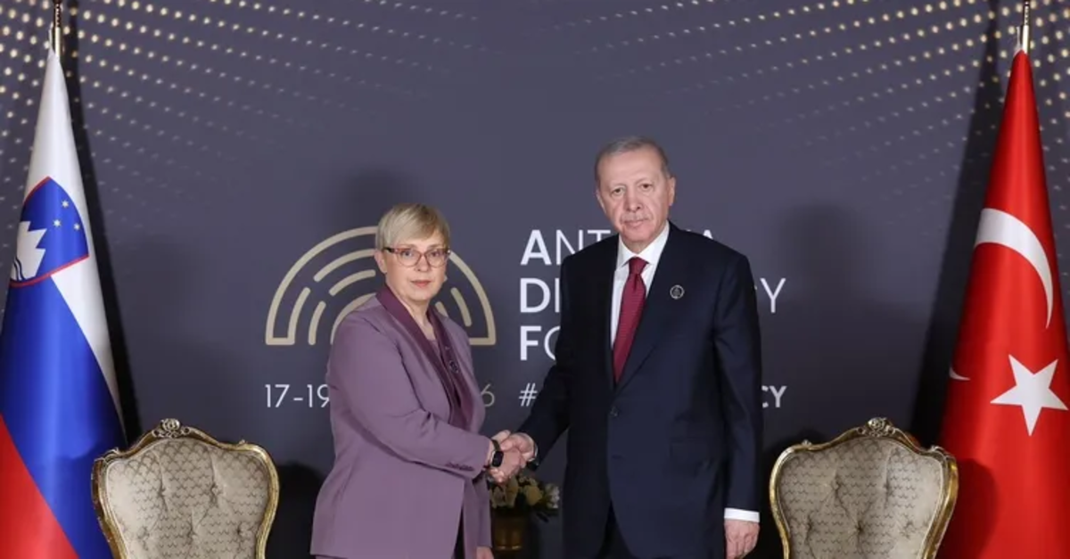Başkan Erdoğan Slovenya Cumhurbaşkanı ile görüştü!