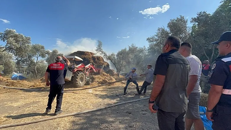 İzmir’de korkutan yangın: Alevler evlere ve ağıllara kadar ulaştı