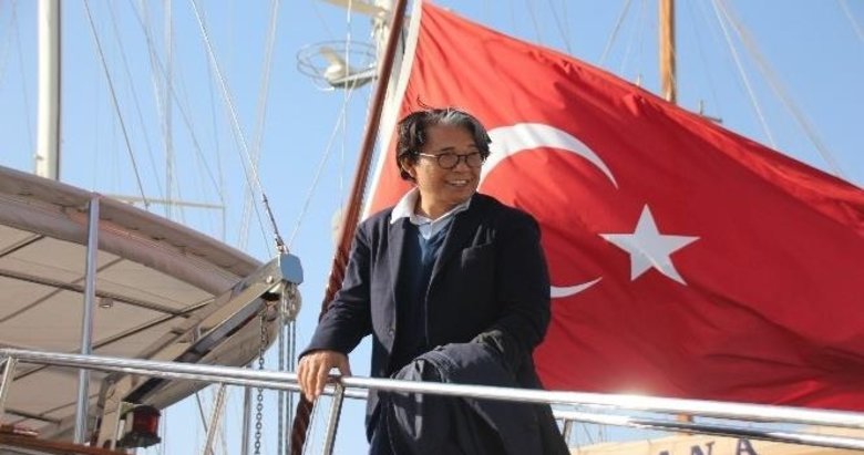 Dünyaca ünlü modacı Kenzo Takada, Bodrum’da mavi yolculuğa çıktı