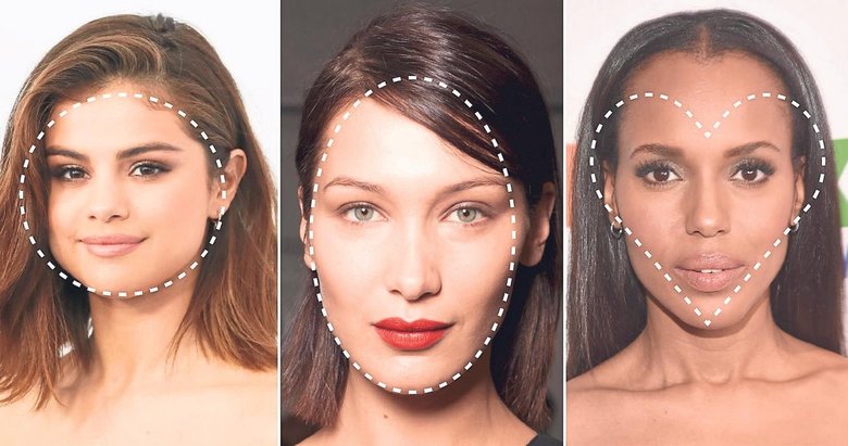 Kalp şeklinde yüze sahip olmanın üç aşaması