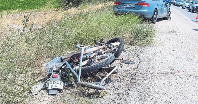 90 yaşındaki motosiklet sürücüsü kaza kurbanı