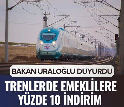 Bakan Uraloğlu duyurdu! Trenlerde emeklilere yüzde 10 indirim