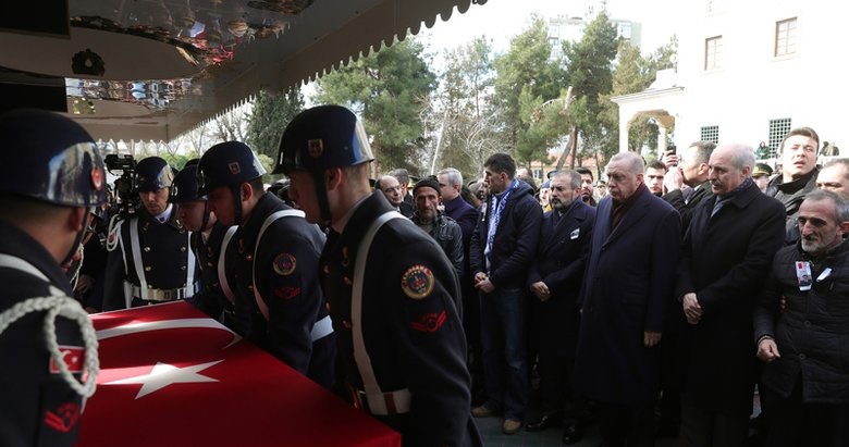 Başkan Erdoğan şehit Uzman Çavuş Cihan Erat için düzenlenen cenaze törenine katıldı