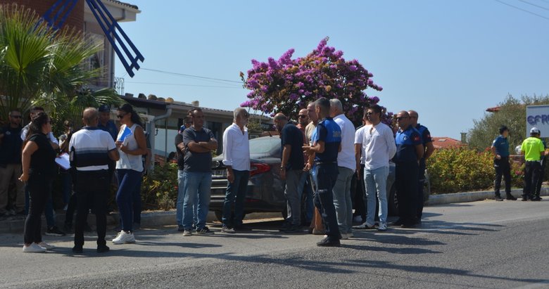 Ayvalık’ta yol gerginliği