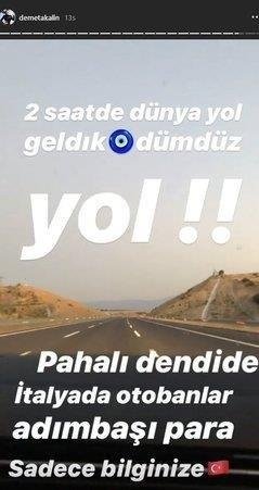 Demet Akalın İstanbul-İzmir otoyoluna övgüler dizdi