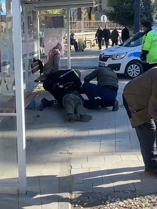 İzmir Tire’de polisin müdahalesi hayat kurtardı