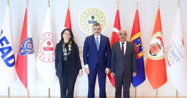 İçişleri Bakanı Mustafa Çiftçi DEM Partili Buldan ve Sancar ile görüştü