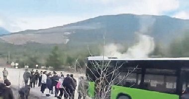 Bir günde 2 otobüs yandı