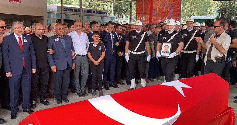 Şehit polis memleketinde son yolculuğuna uğurlandı
