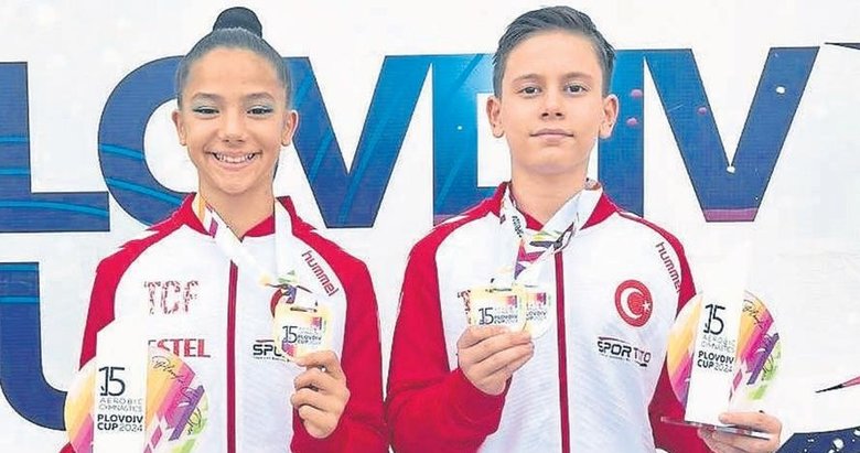 Manisalı cimnastikçiler altın madalyayı kaptı