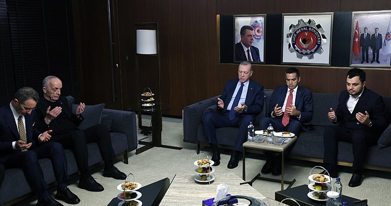 Başkan Erdoğan’dan Türk Metal Sendikası’na taziye ziyareti
