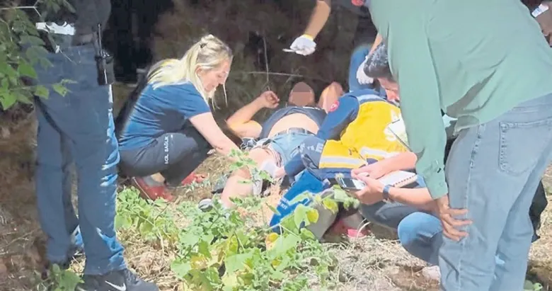 Zorla ormana götürüp bacağından vurdular