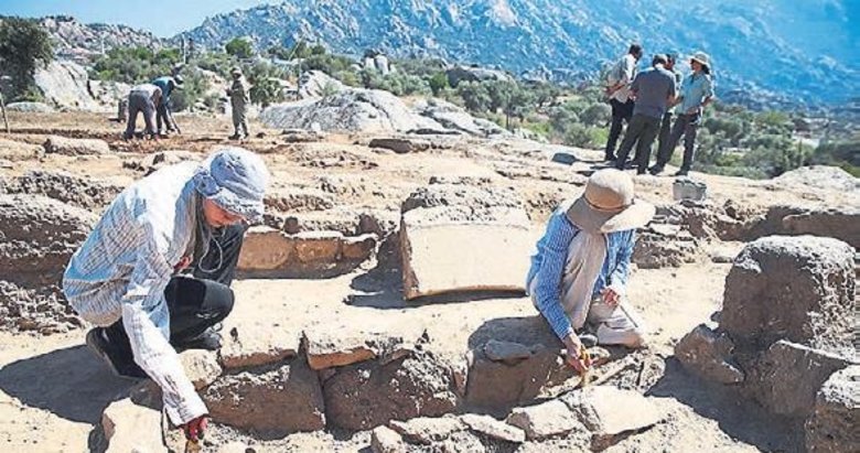 Antik kentte Bizans mezarı ortaya çıktı