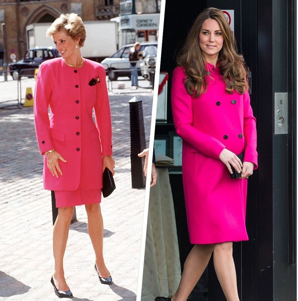 İkisinin birbirinden farkı yok! Kate Middleton, Prenses Diana’yı taklit ediyor! Sizce hangisi?