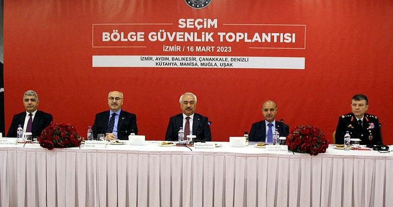 İzmir’de Seçim Bölge Güvenlik Toplantısı: 9 ilde seçim döneminde alınacak tedbirler konuşuldu