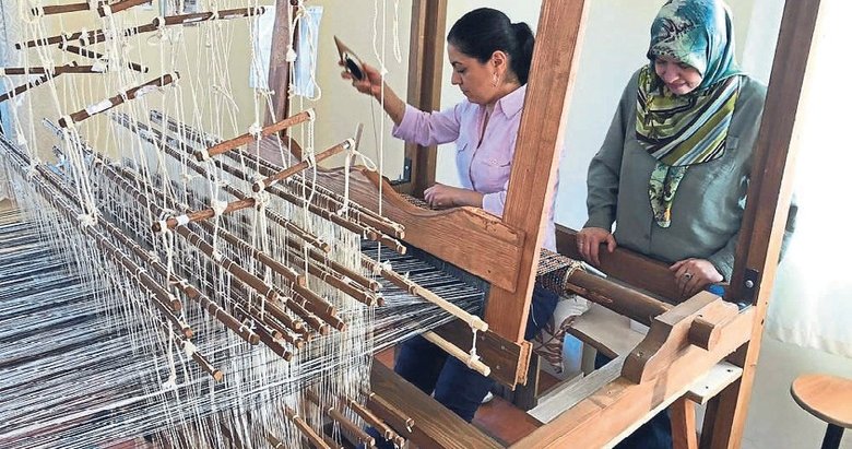 500 yıllık beledi dokuması zamana meydan okuyor