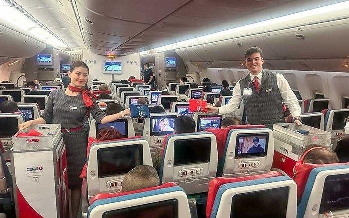 THY yolcuları UEFA Şampiyonlar Ligi finalini gökyüzünde izledi