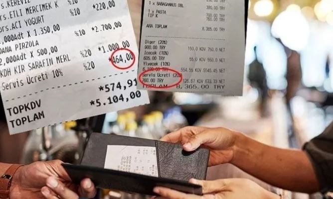 Kafe ve restoranlarda kuver ve servis ücreti soygunu