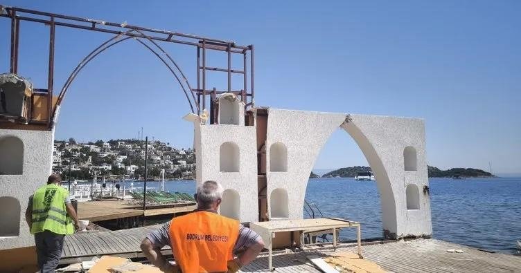 Bodrum sahillerindeki kaçak yapılar tek tek yıkılıyor! Bakanlık harekete geçti