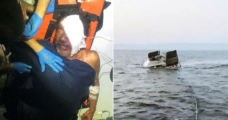 Görüntüleri çıktı! Yunan askerinin ateş açıp, 3 kişinin yaralandığı olayda tekne böyle battı
