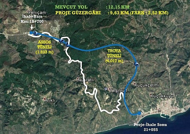 Kazdağları tünellerle 5 dakikada geçilecek